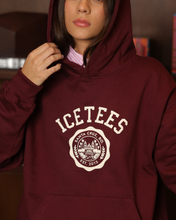 Cargar imagen en el visor de la galería, Icetees Santa Cruz Hoodie Boxy Burgundy