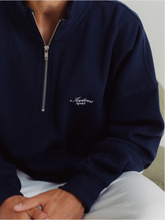 Cargar imagen en el visor de la galería, Icetees Sports Quarter Zip Sweater Navy