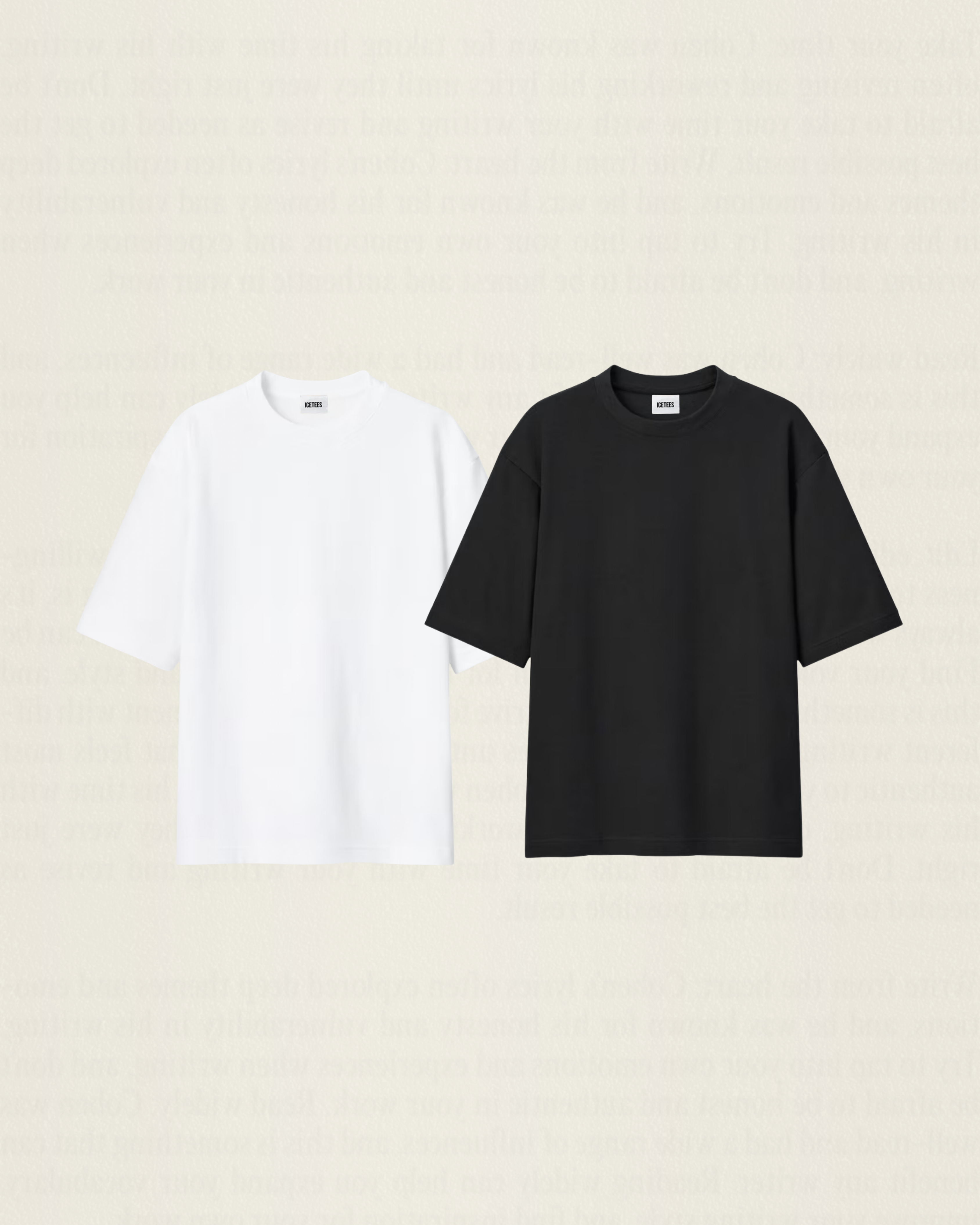 Oversize boxy tshirts icetees