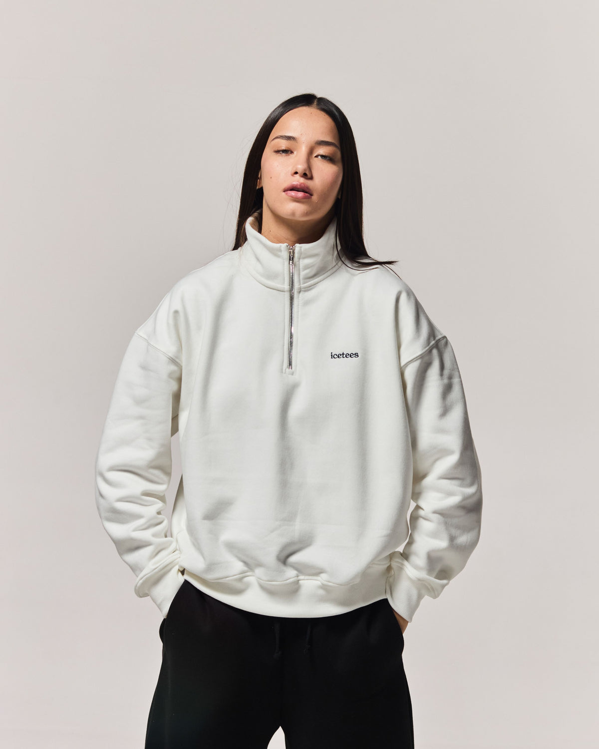 Icetees Quarter Zip Sweater