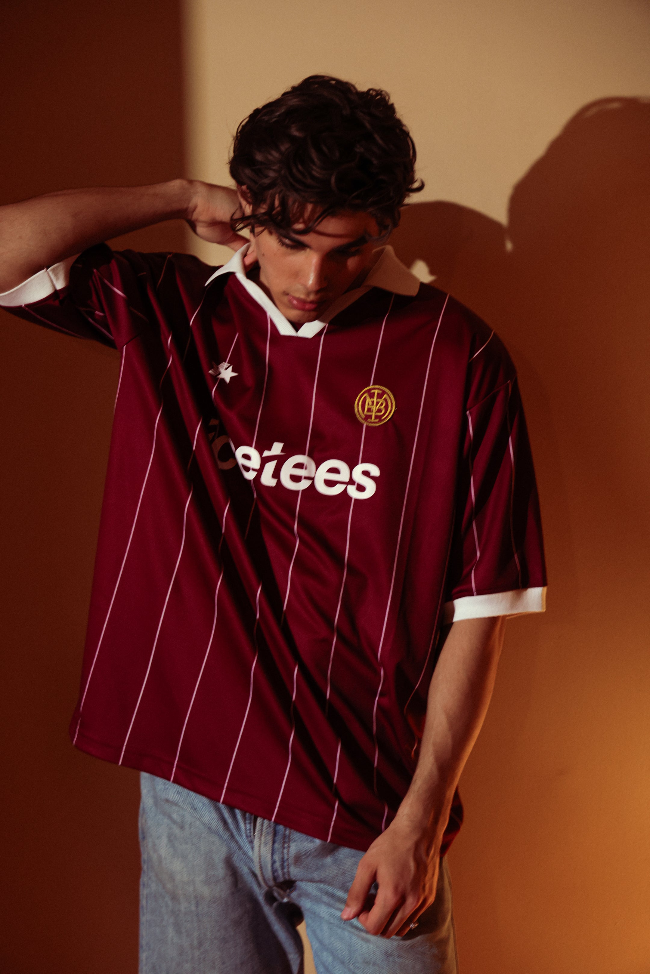 Icetees Burgundy Soccer Jersey
