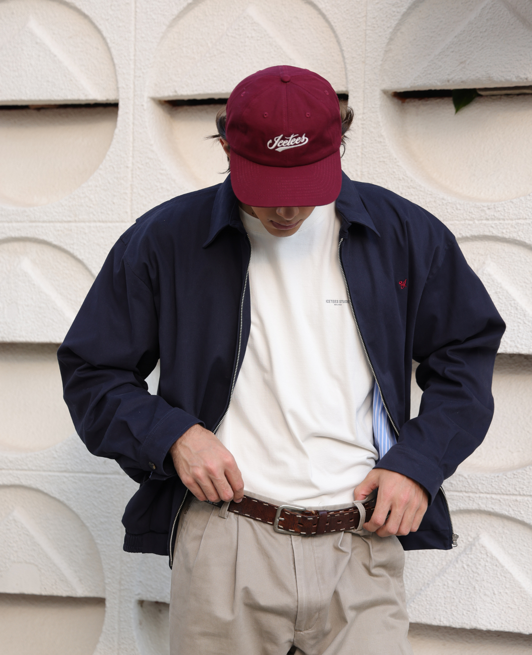 Icetees Gabardine Jacket Navy