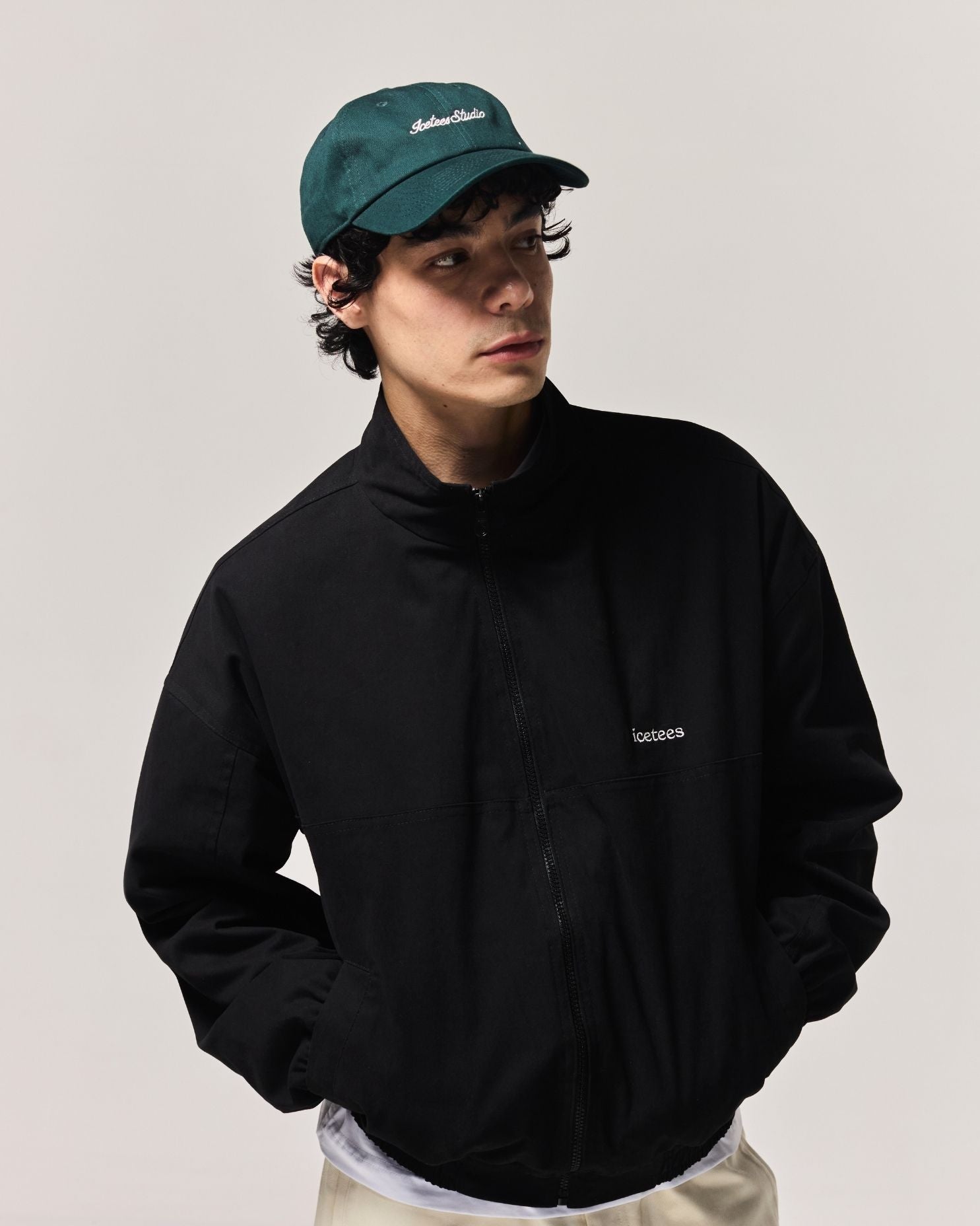 Icetees Studio Zip Jacket Black