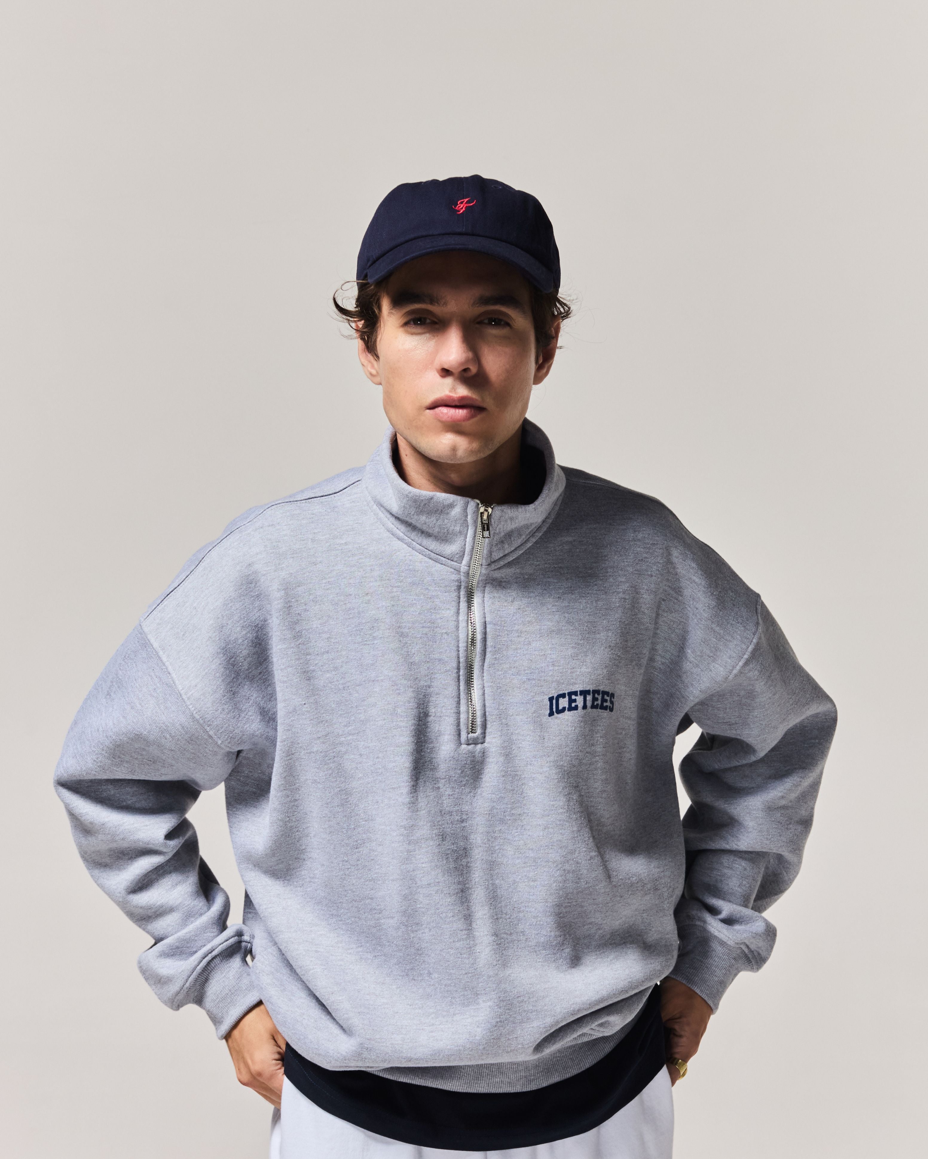 Icetees Quarter Zip Sweater