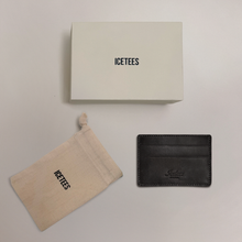 Cargar imagen en el visor de la galería, Icetees Leather Cardholder Black
