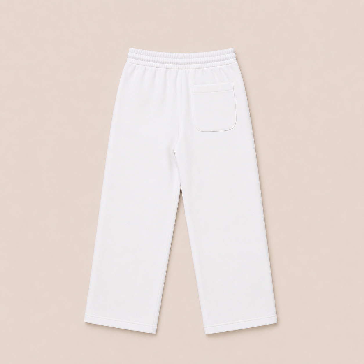 Icetees Straight Leg Sweatpants White