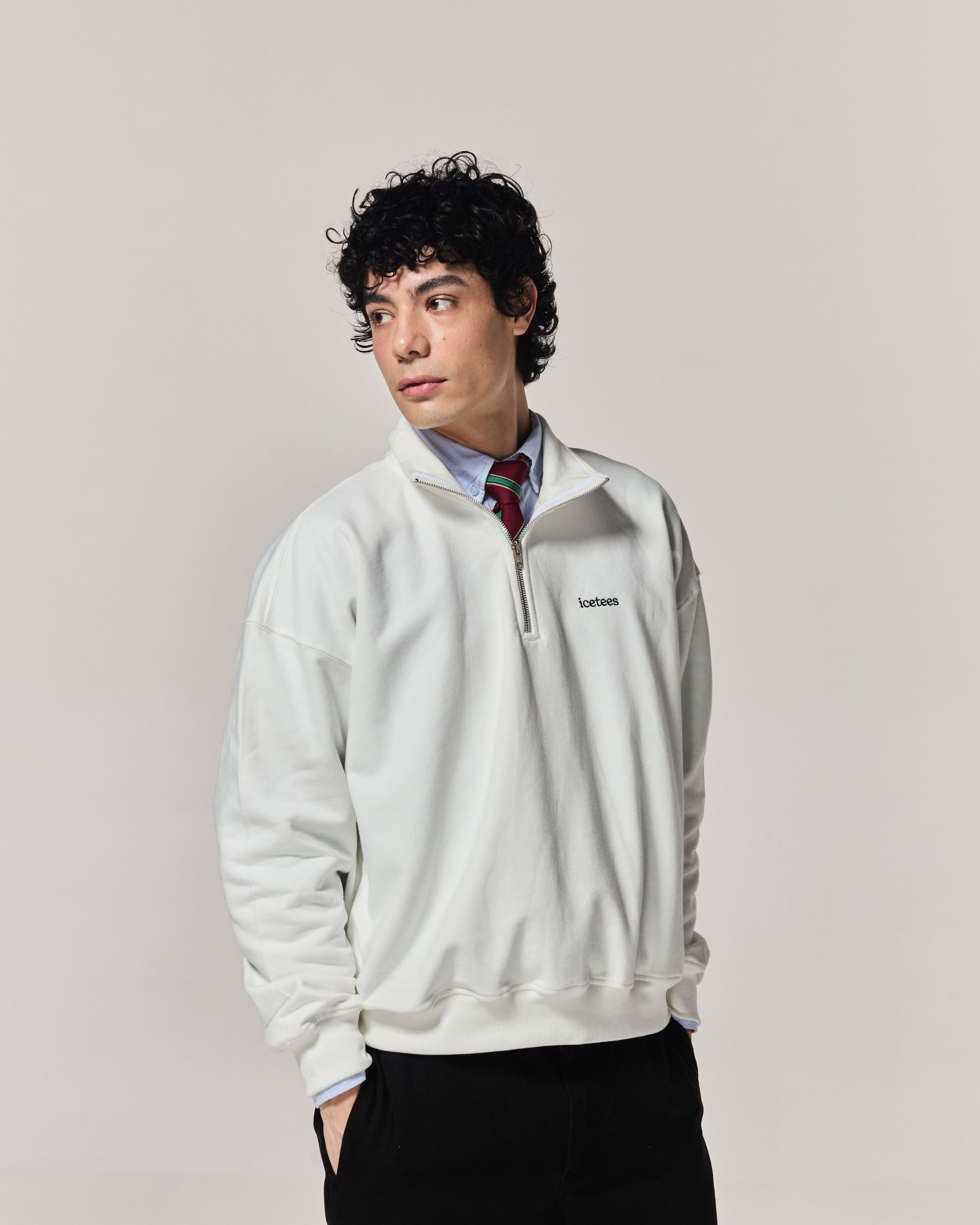 Icetees Quarter Zip Sweater