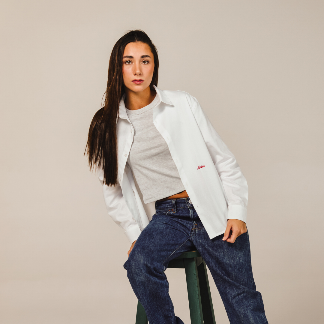 Icetees Poplin White Shirt