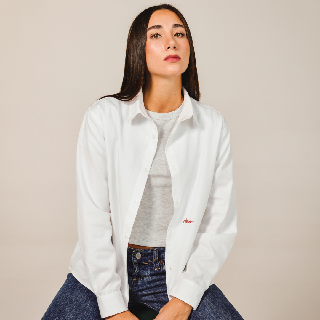 Icetees Poplin White Shirt