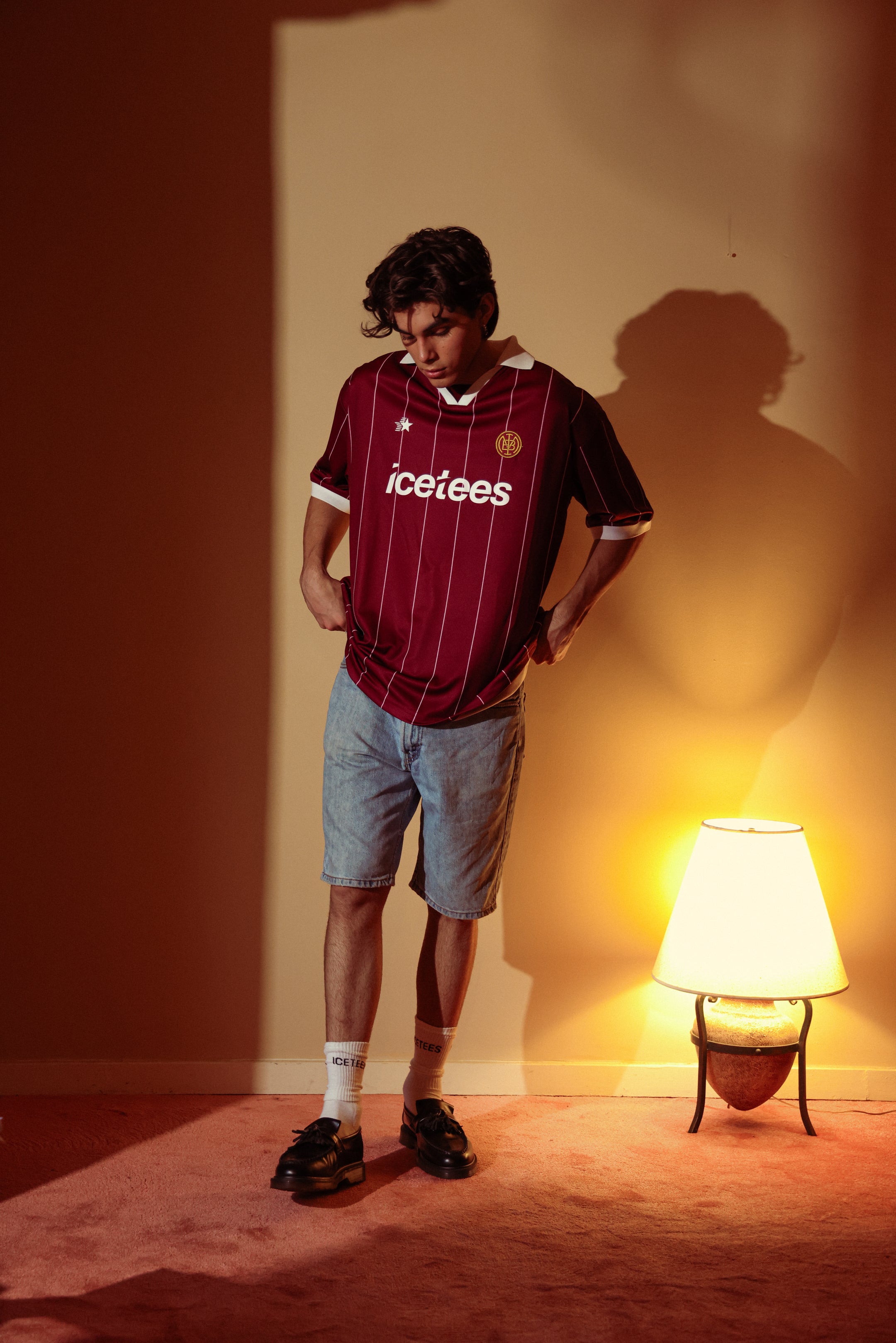 Icetees Burgundy Soccer Jersey