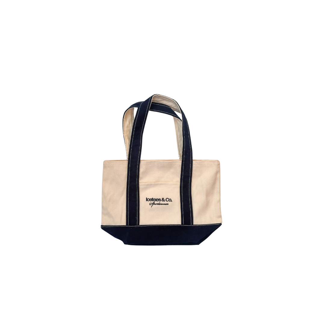 Icetees Sport Mini Tote Bag Navy