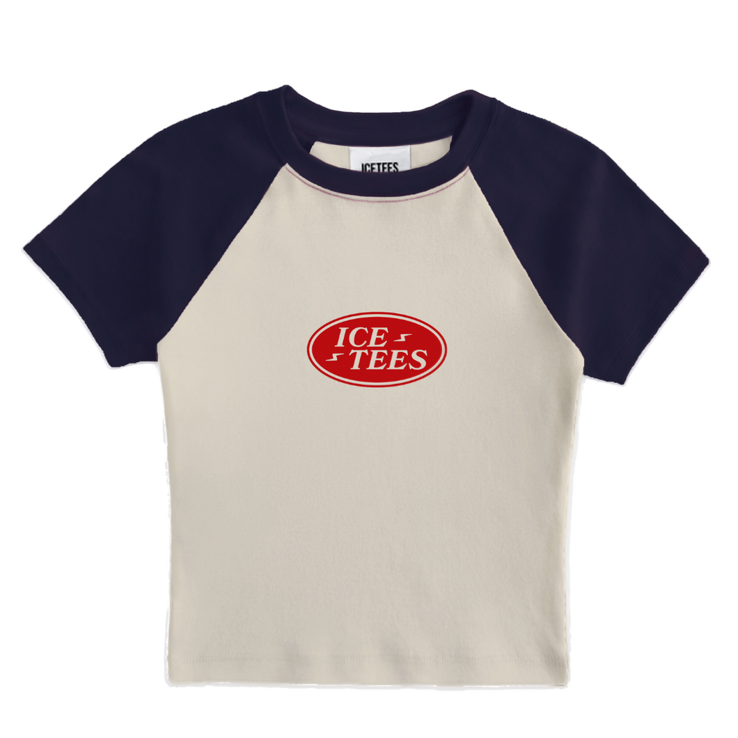 Icetees Raglan Oval Logo Tee