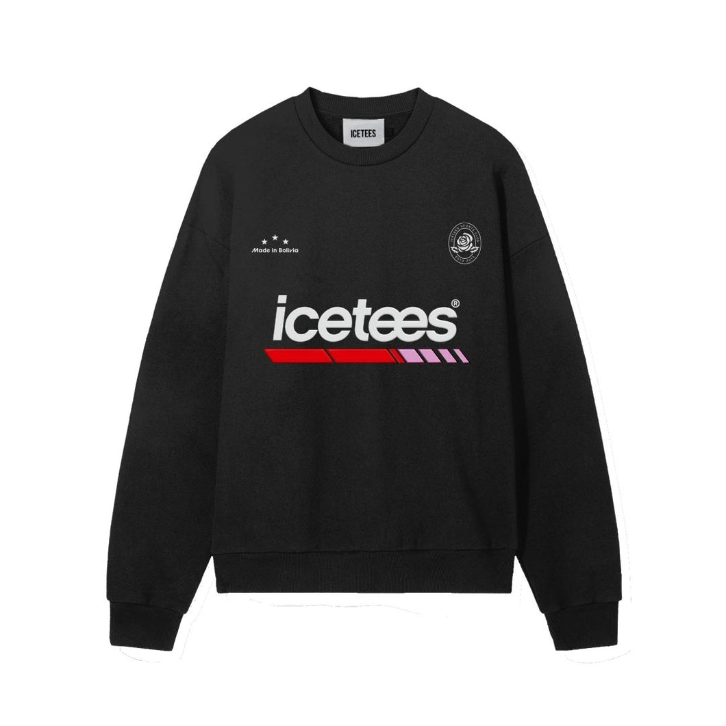 Sweater Unisex Icetees Soccer Black