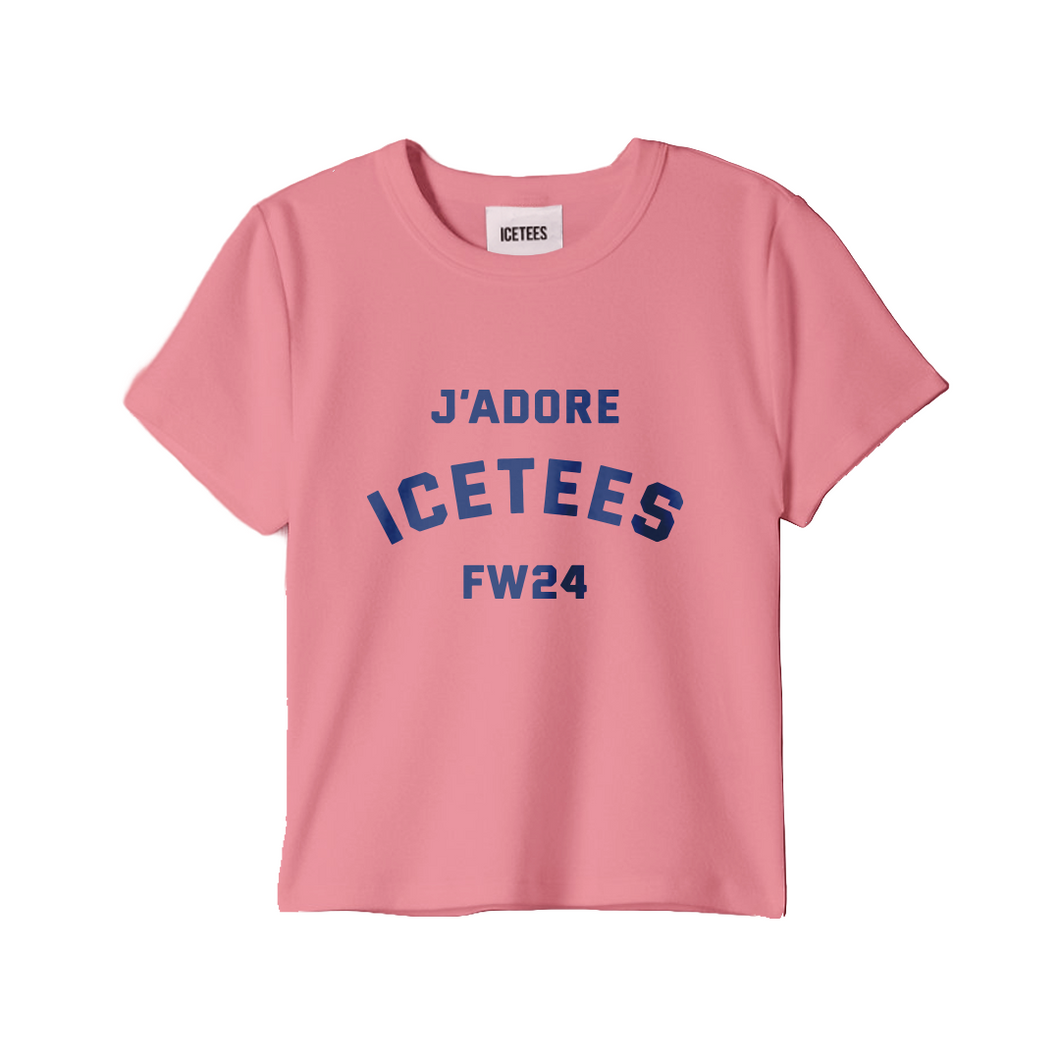 Icetees J'adore Baby Tee Pink