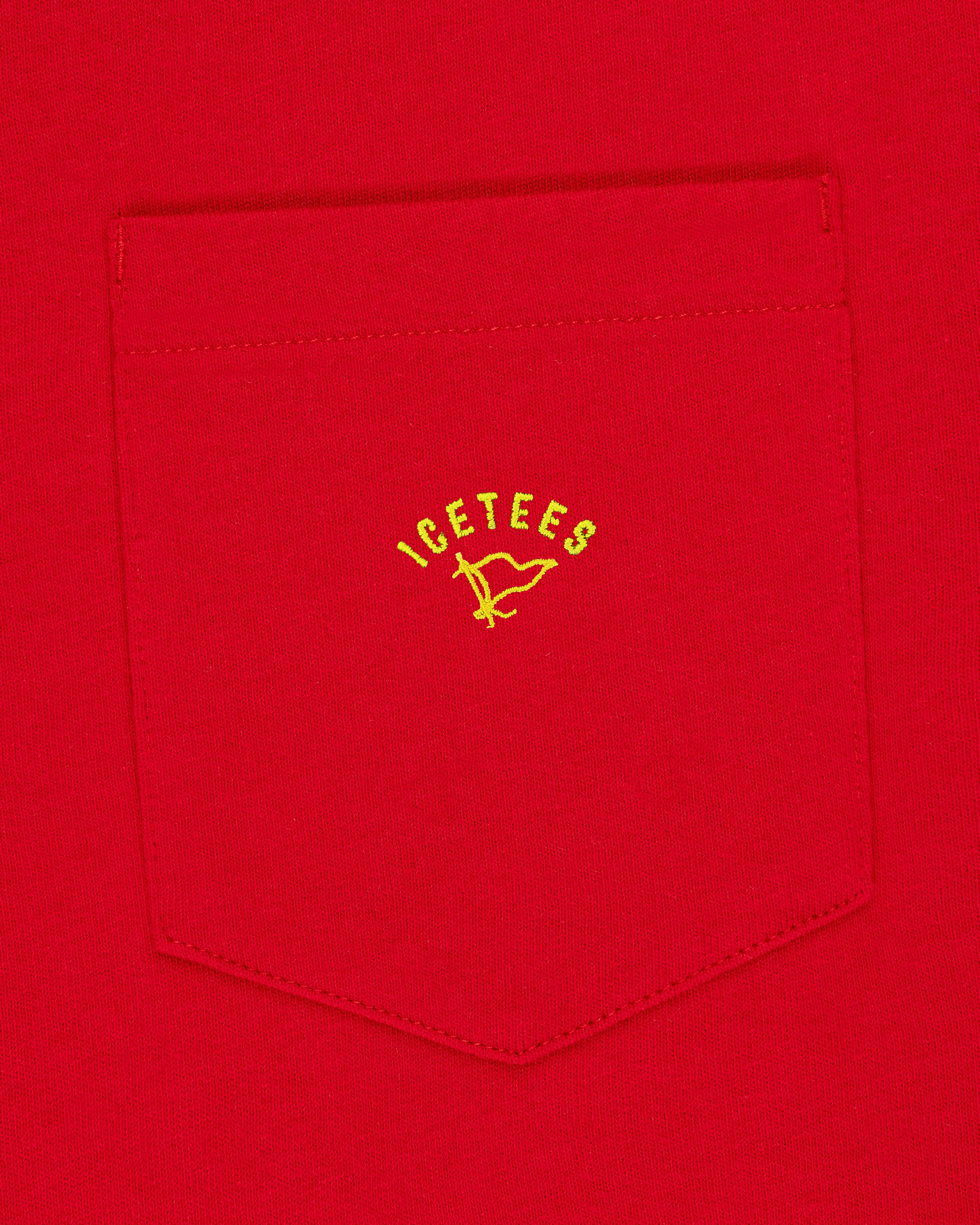 Icetees Pocket Tee Red
