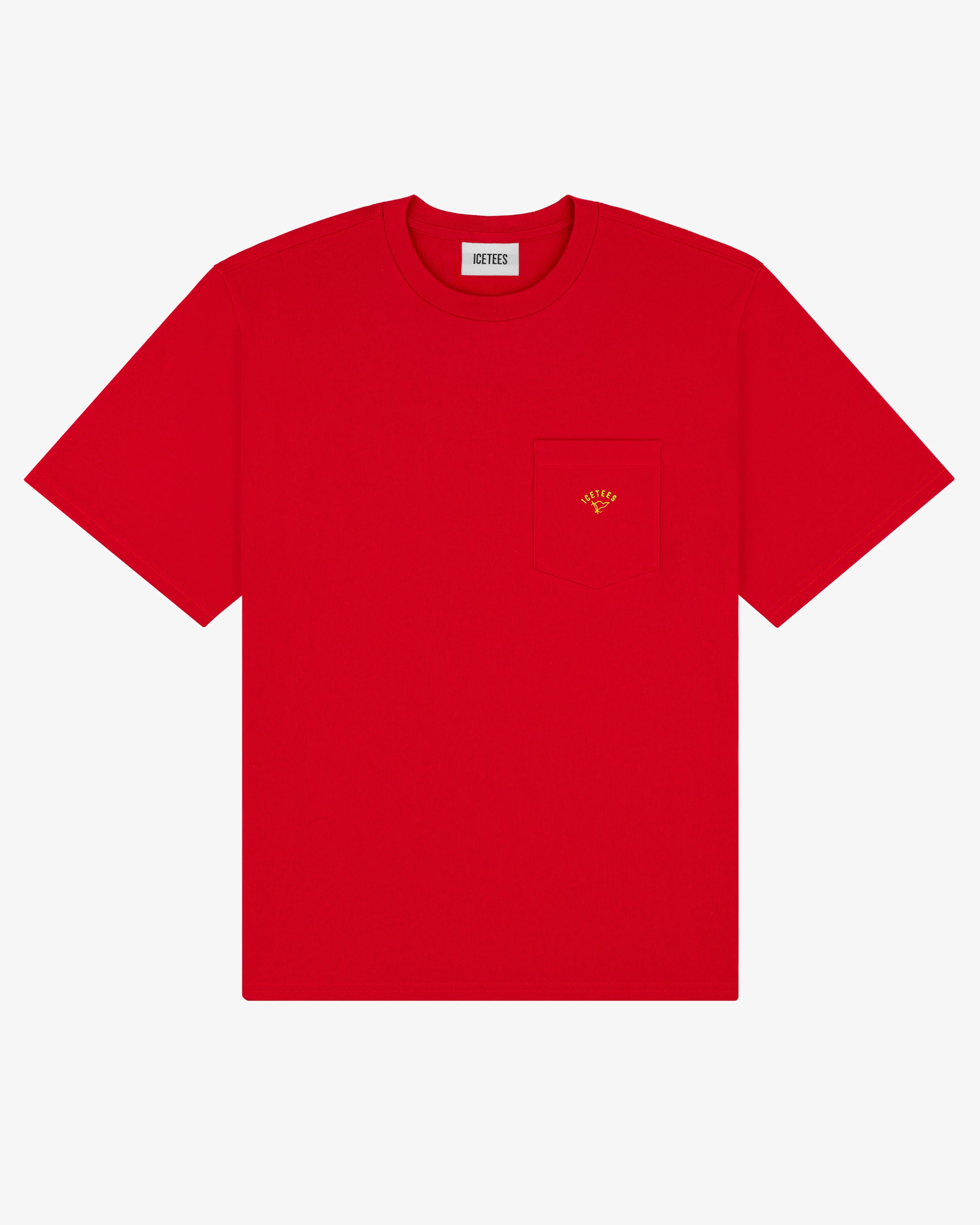 Icetees Pocket Tee Red