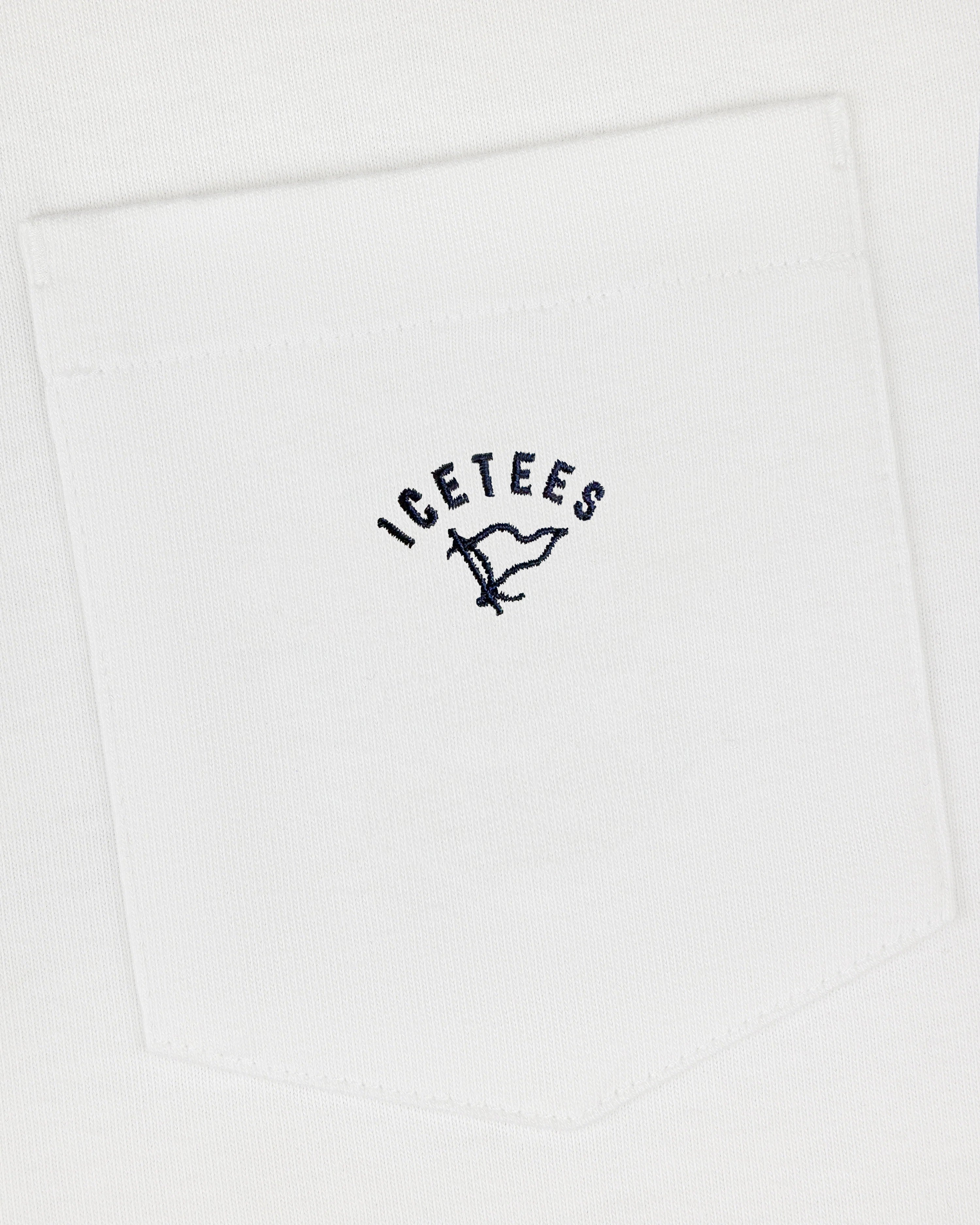 Icetees Pocket Tee White
