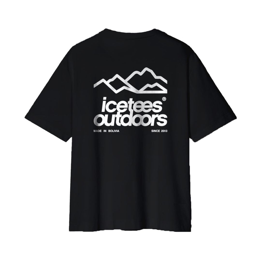 Polera Oversize Icetees Outdoors Black