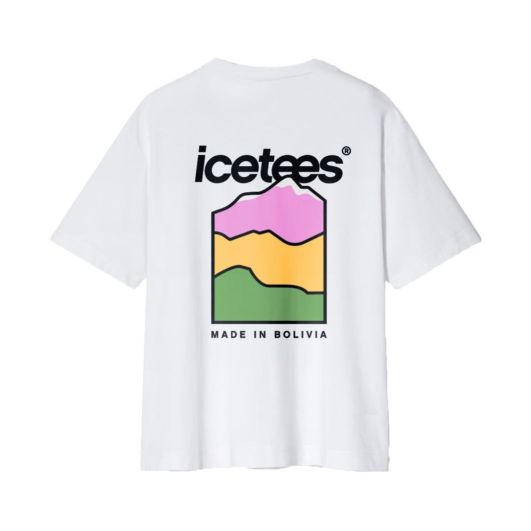 Icetees Polera Oversize Mountain White