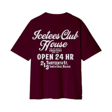 Cargar imagen en el visor de la galería, Polera Oversize Icetees Club House Burgundy
