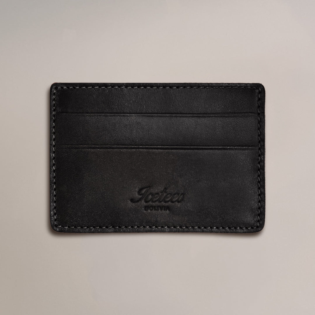 Icetees Leather Cardholder Black