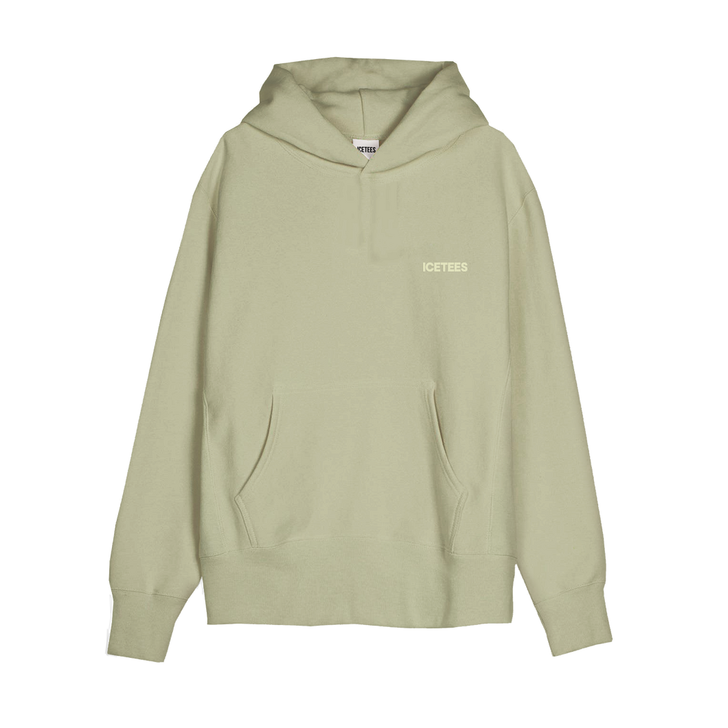 Hoodie French Terry Icetees Logo Pistacchio