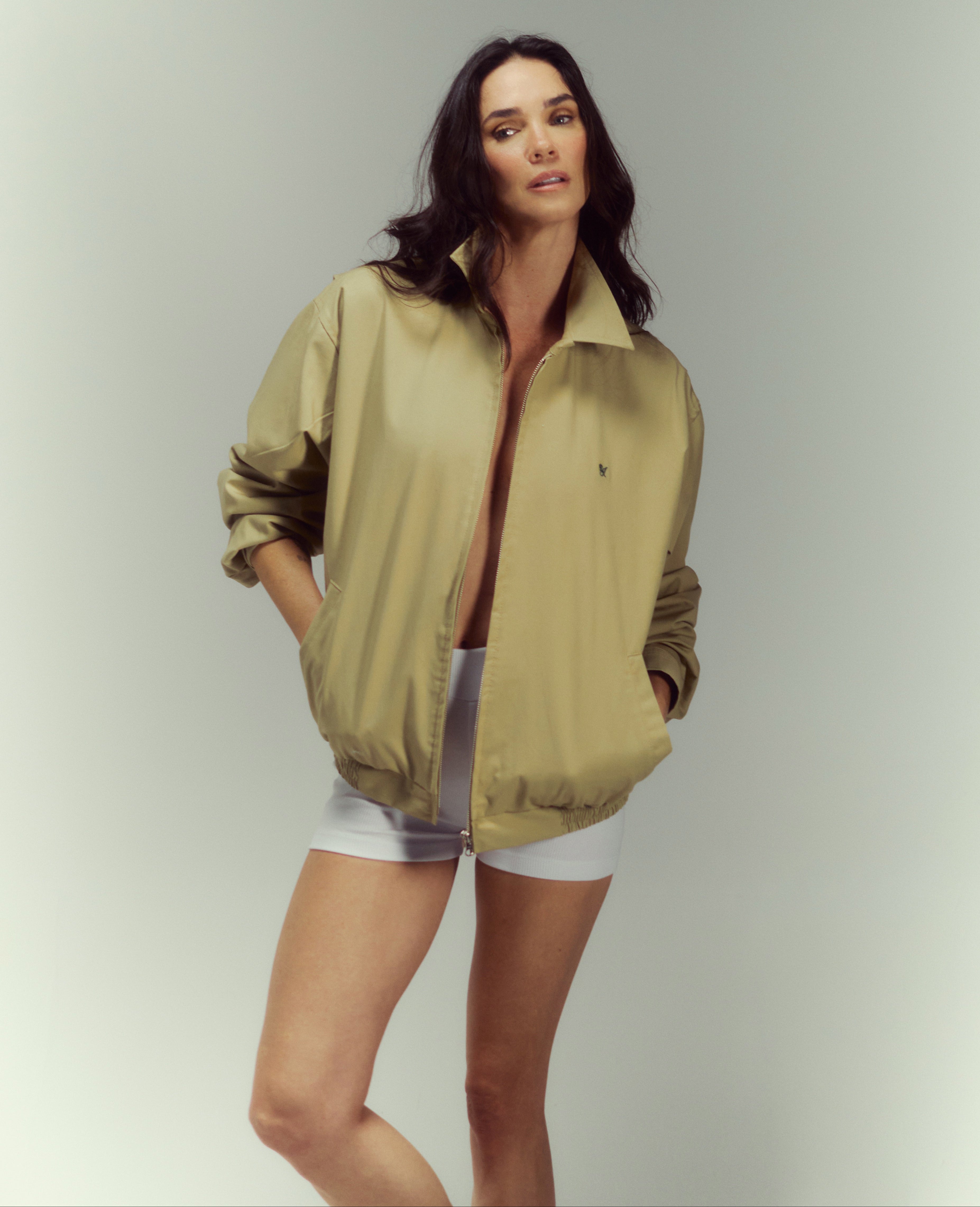 Icetees Gabardine Jacket Beige