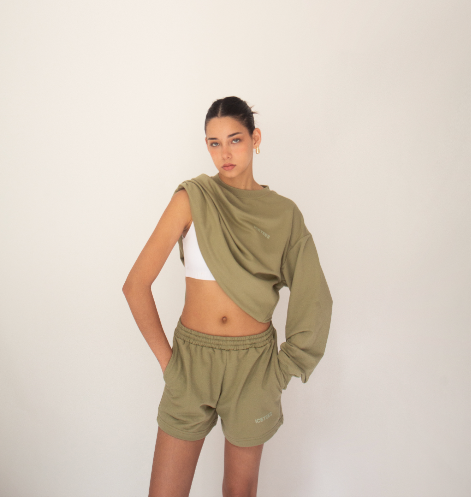 Icetees French Terry Shorts Pistacchio