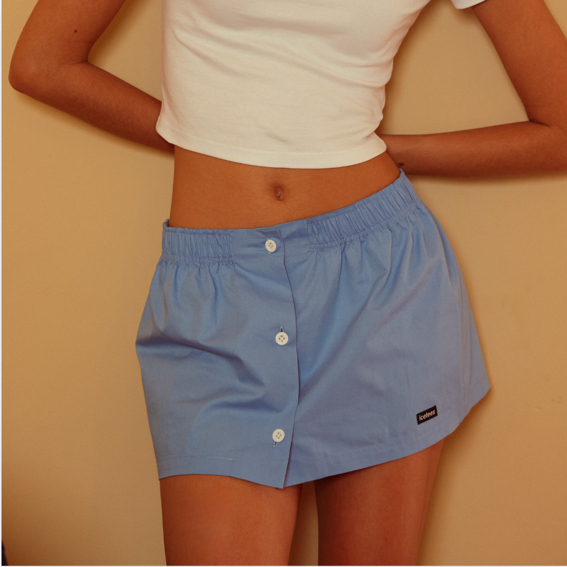 Icetees Poplin Mini-Skirt