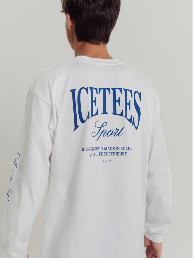 Icetees Apres Sport Polera Manga Larga White