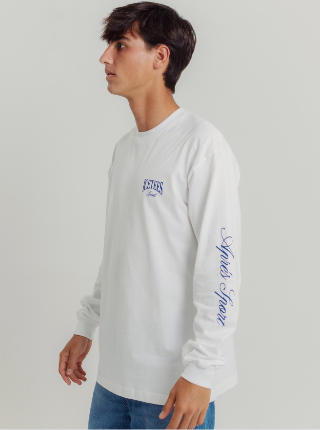 Icetees Apres Sport Polera Manga Larga White