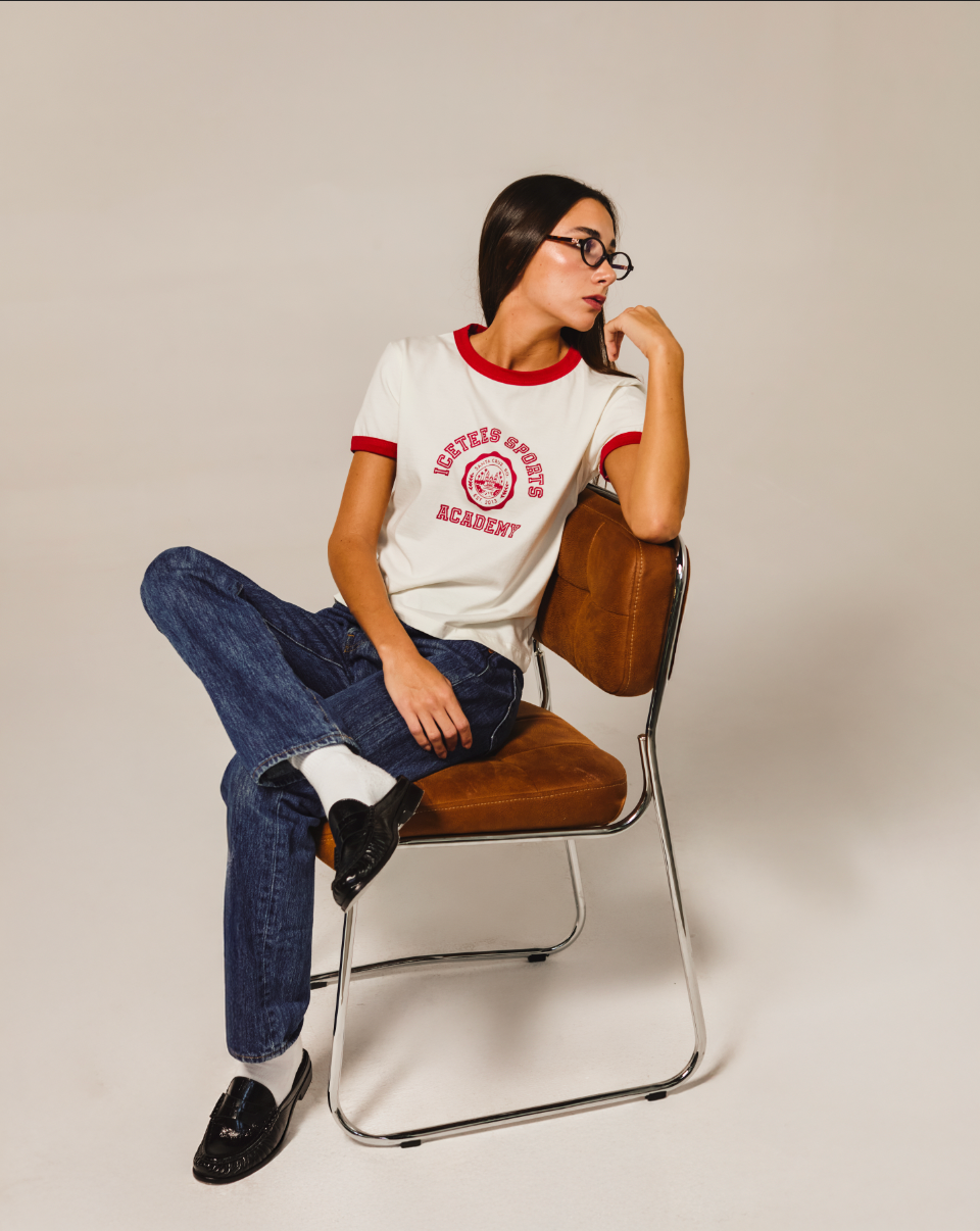 Icetees Sport Academy SC ringer tee