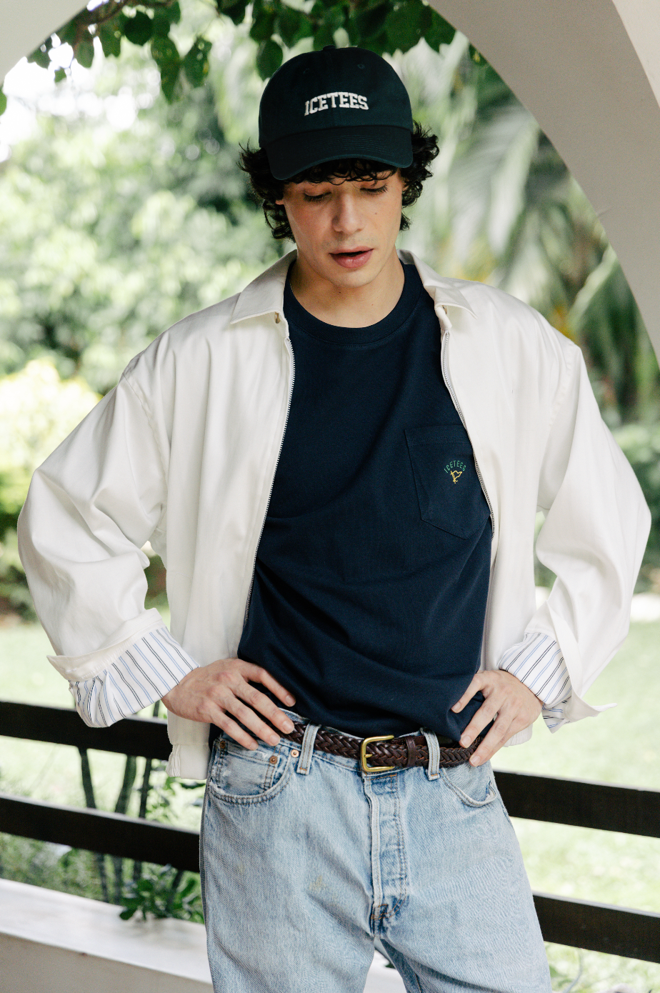 Icetees Pocket Tee Navy