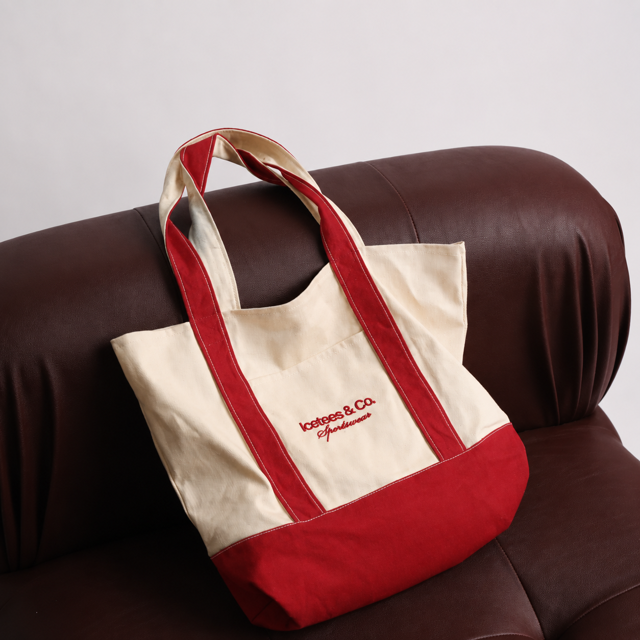 Icetees Sport Maxi Tote Bag Red