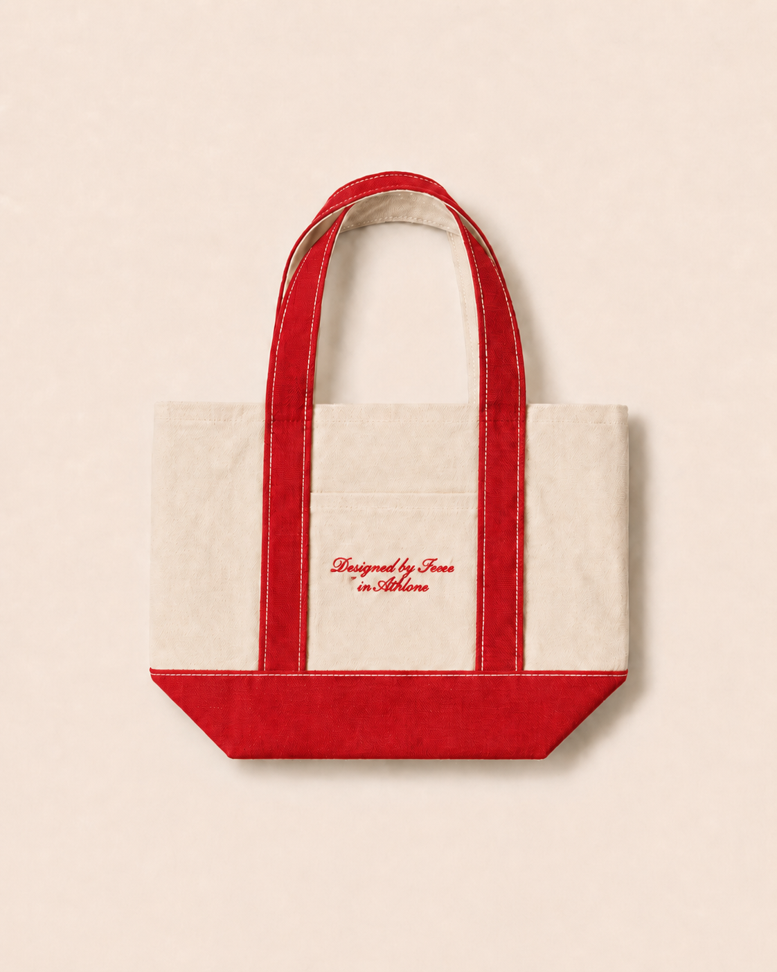 Icetees Sport Mini Tote Bag Red