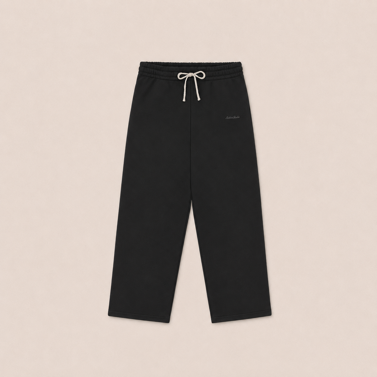 Icetees Straight Leg Sweatpants Black