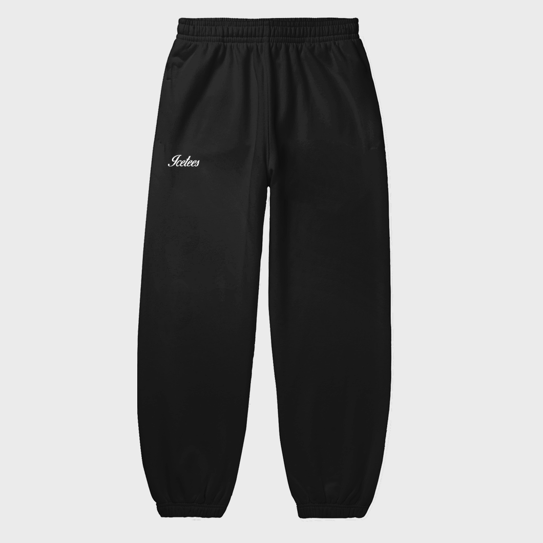 Jogger Icetees Essential Black Loose Fit