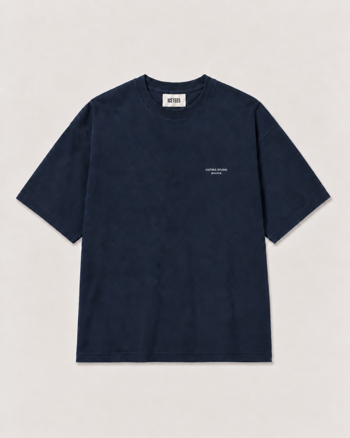 Icetees Micro Logo Tee Navy