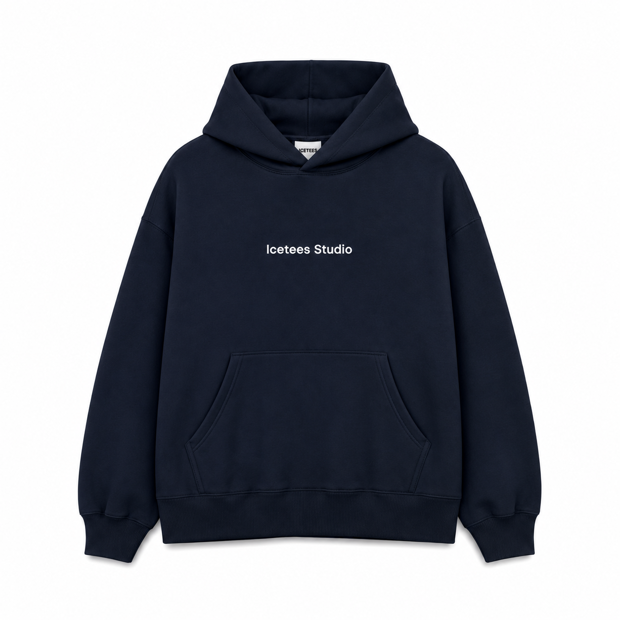 Icetees Studio Hoodie Boxy Navy