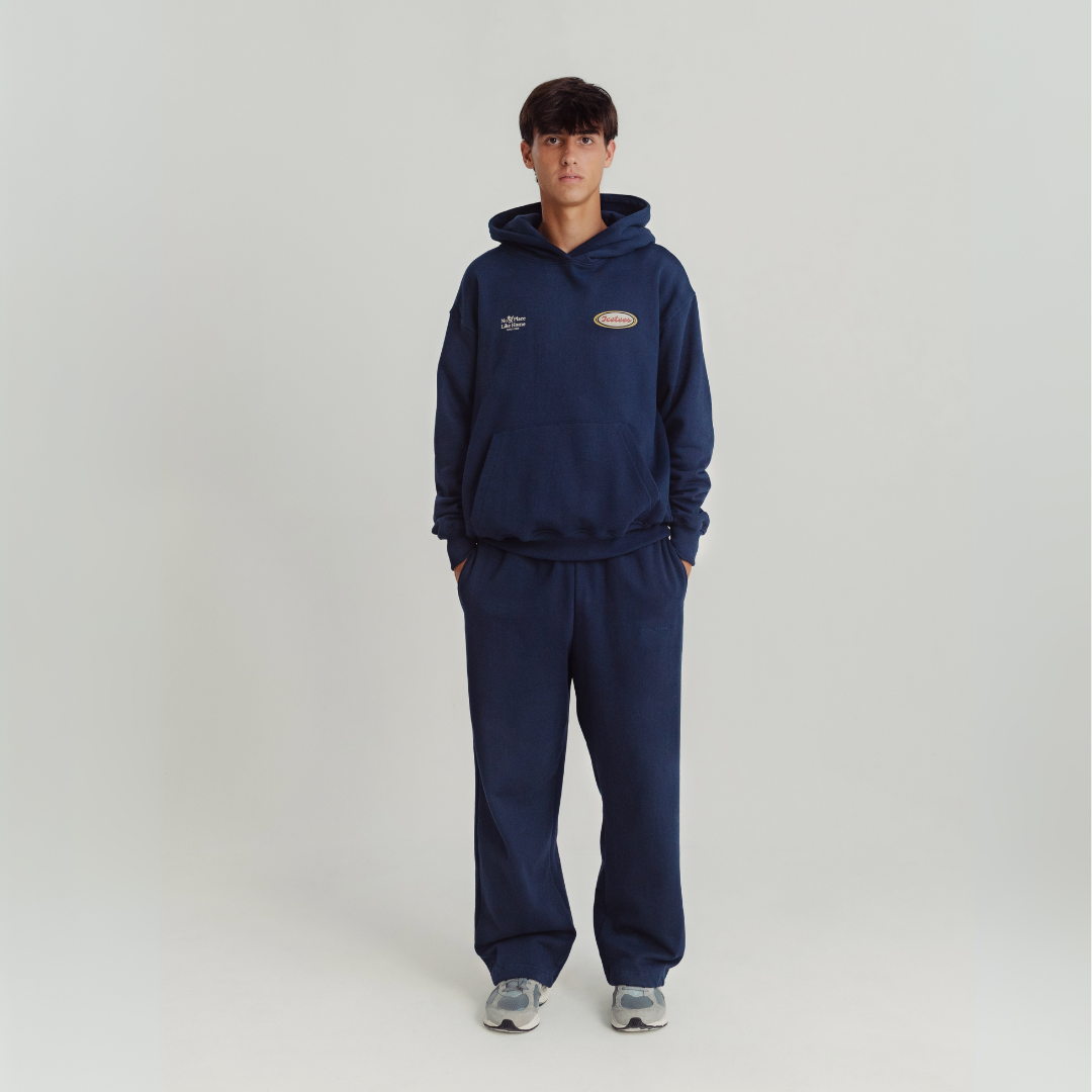 Icetees Straight Leg Sweatpants Navy