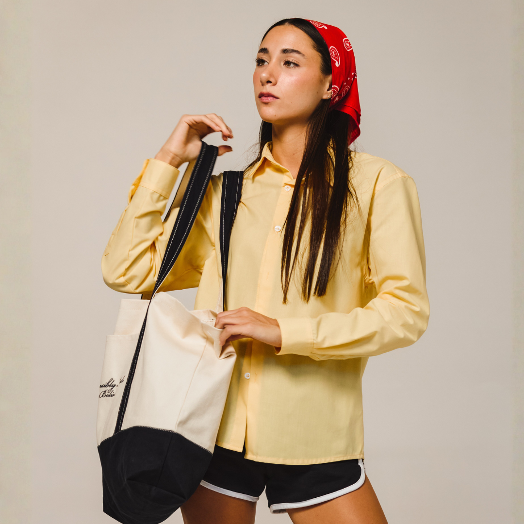 Icetees Poplin Yellow Shirt