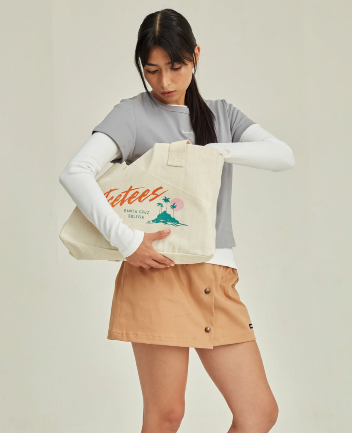 Icetees Twill Mini-Skirt