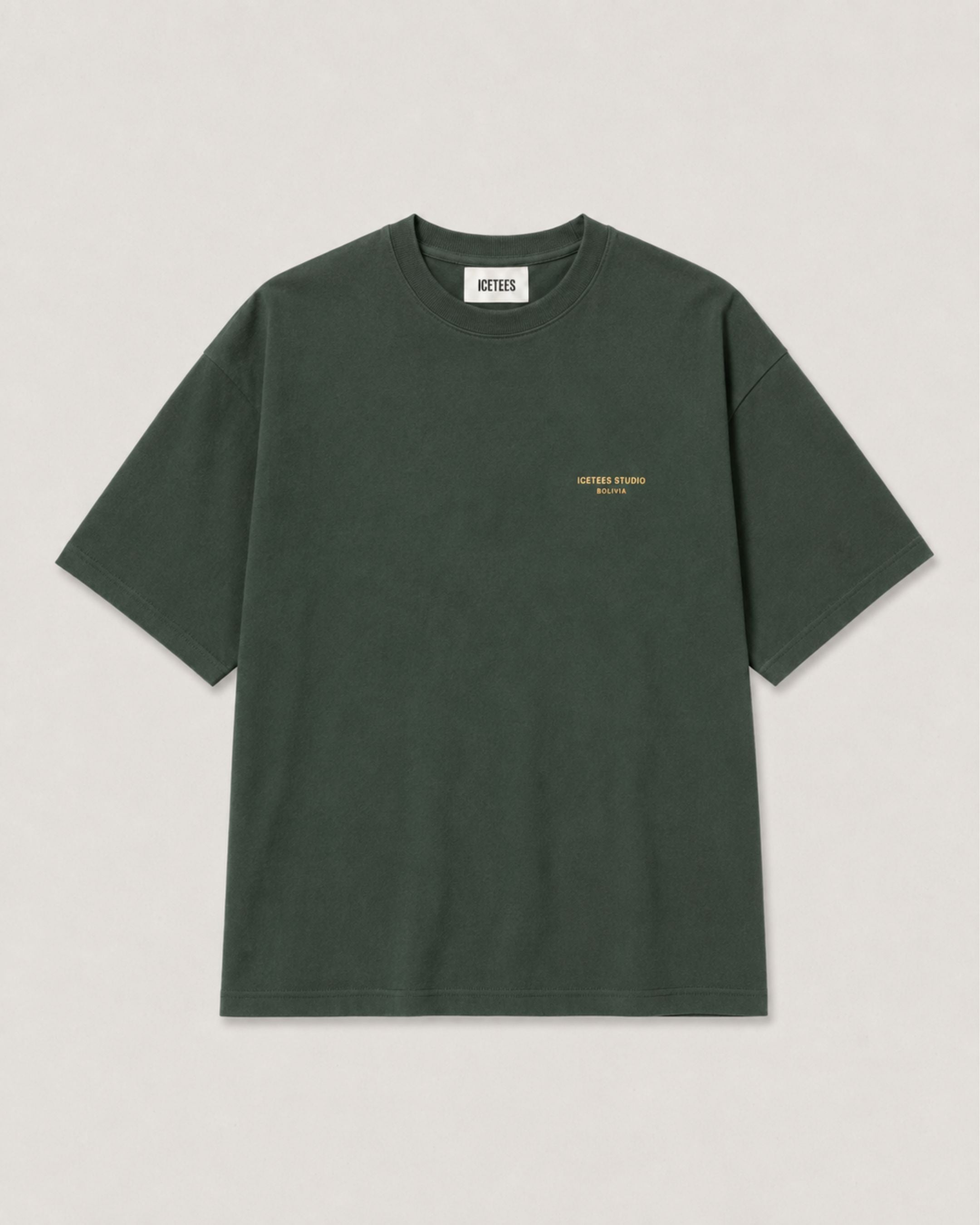 Icetees Micro Logo Tee Forest Green