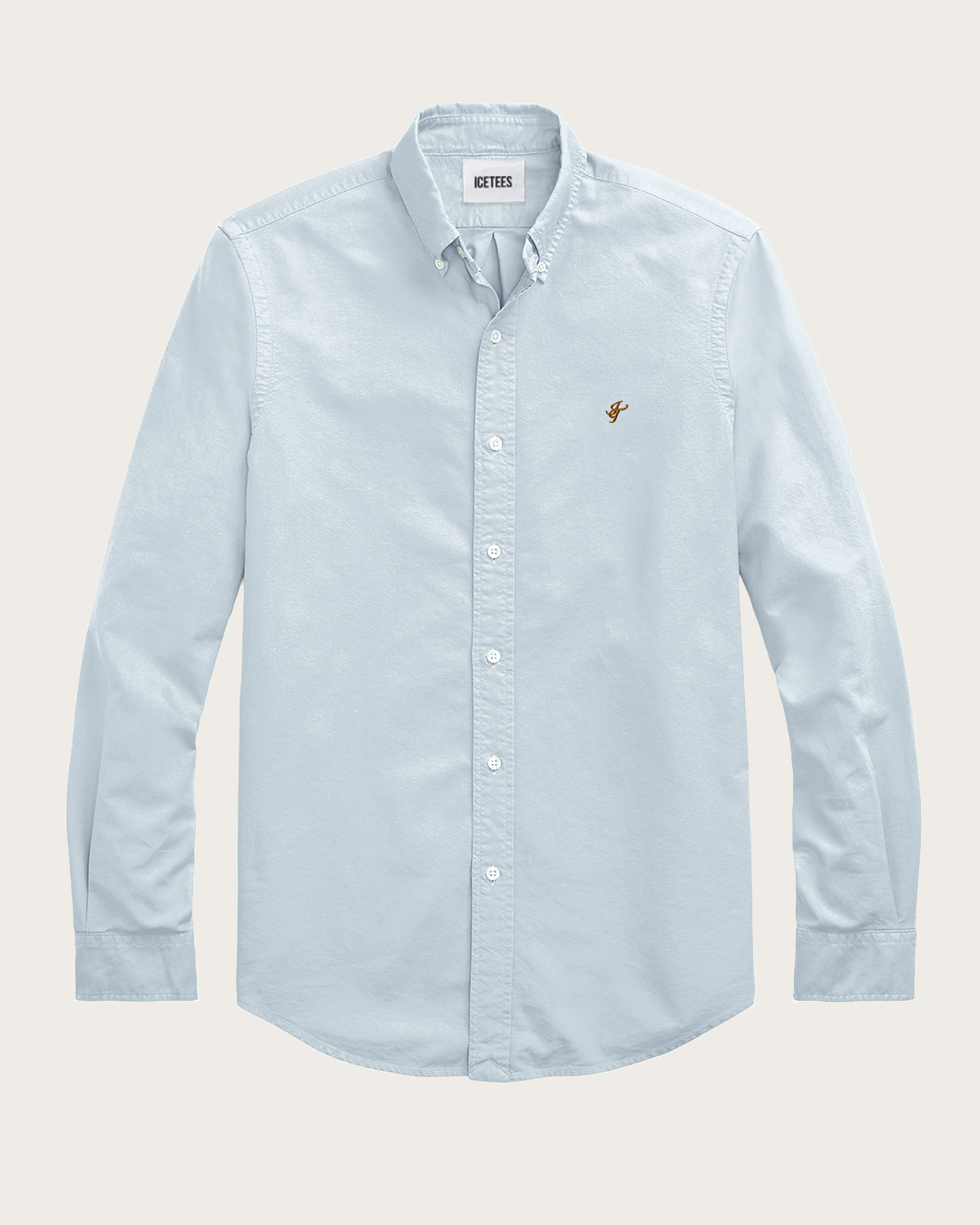 Icetees Classic Man Shirt Celeste